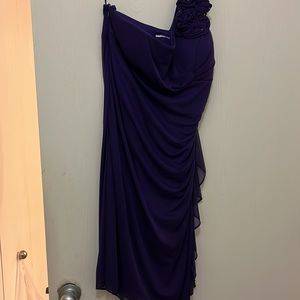 Sexy but, elegant purple dress for the mother of the bride or groom, shawl